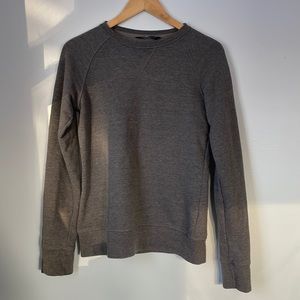 North Face grey crew pullover